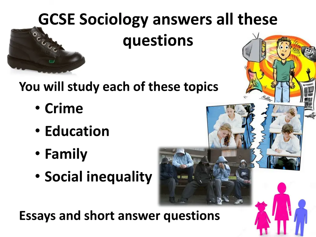 gcse sociology answers all these questions