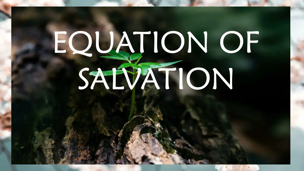 equation of salvation
