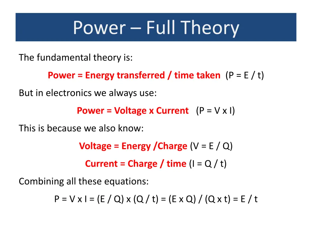power full theory