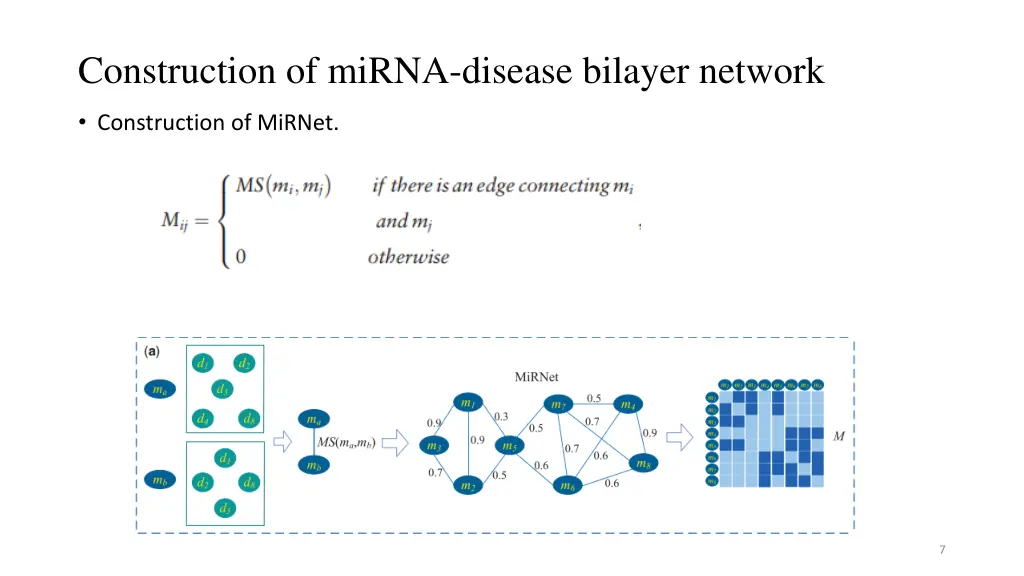 construction of mirna disease bilayer network