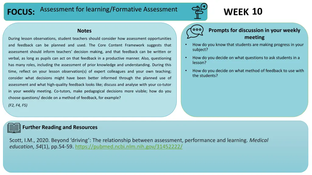 assessment for learning formative assessment