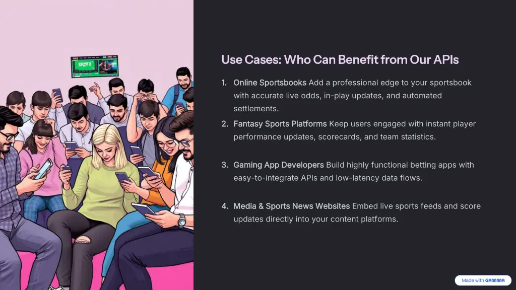 use cases who can benefit from our apis use cases