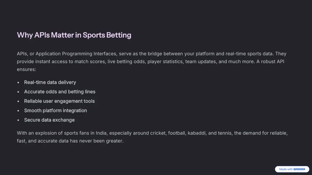 why apis matter in sports betting why apis matter