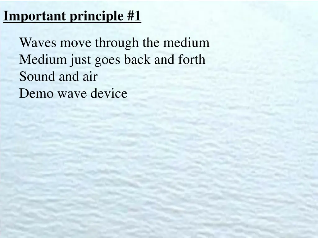 important principle 1