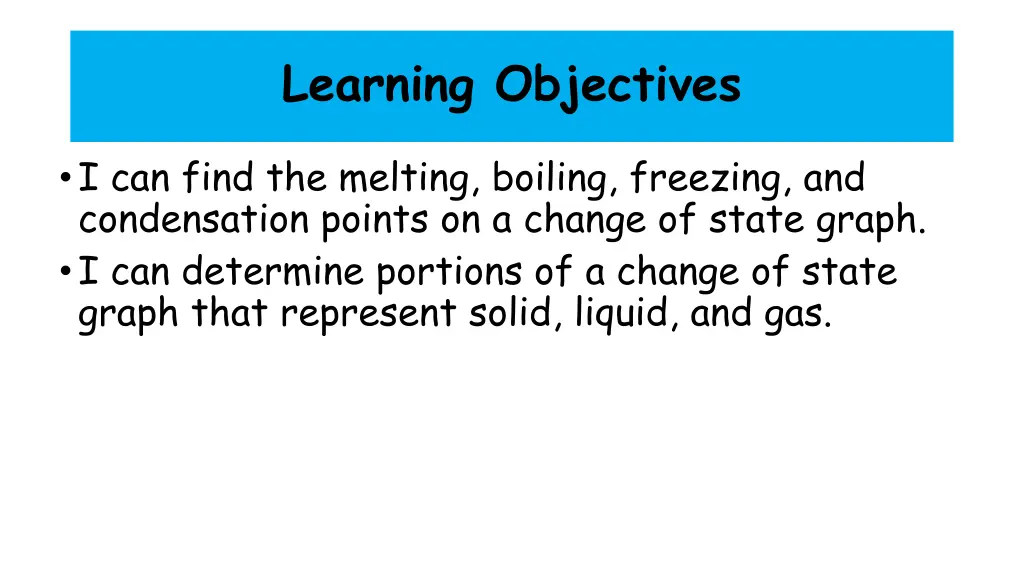 learning objectives