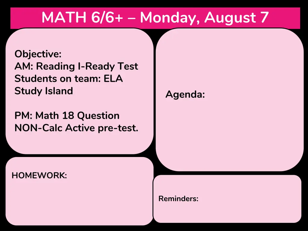 math 6 6 monday august 7