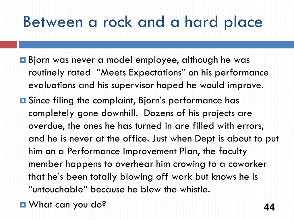 between a rock and a hard place 1