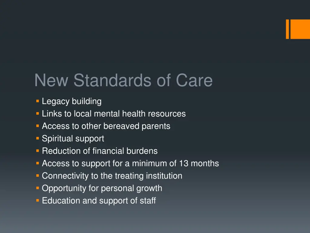 new standards of care