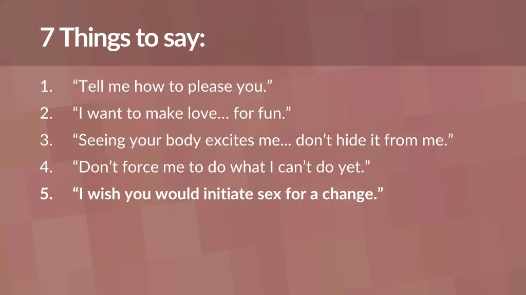 7 things to say 4
