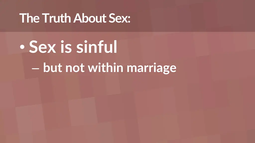 the truth about sex 1