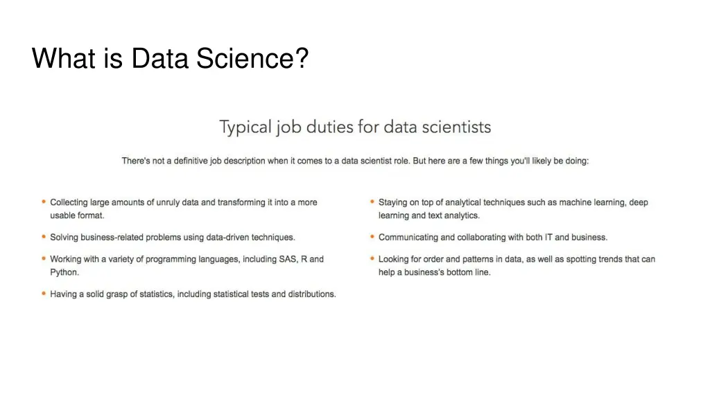 what is data science 1