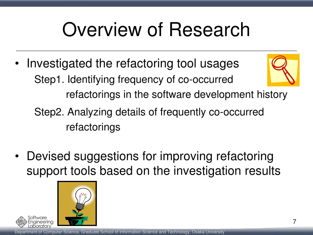 overview of research