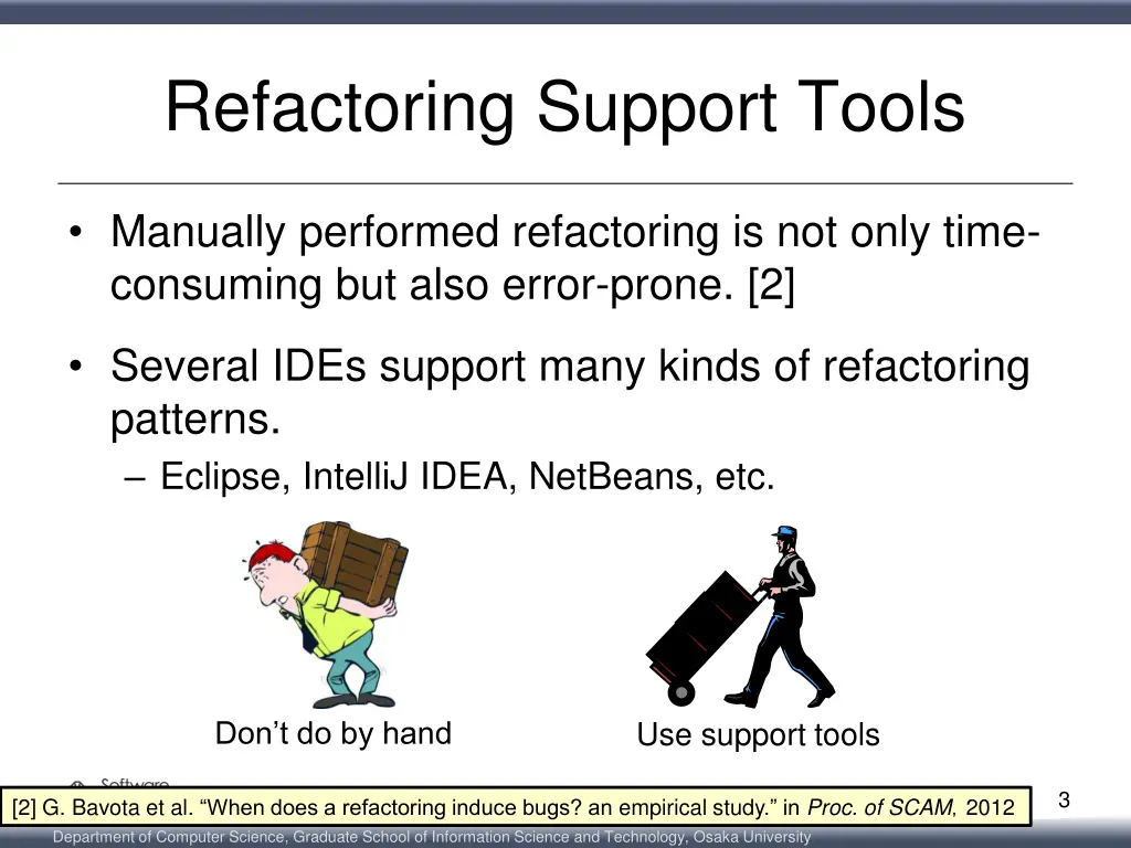 refactoring support tools