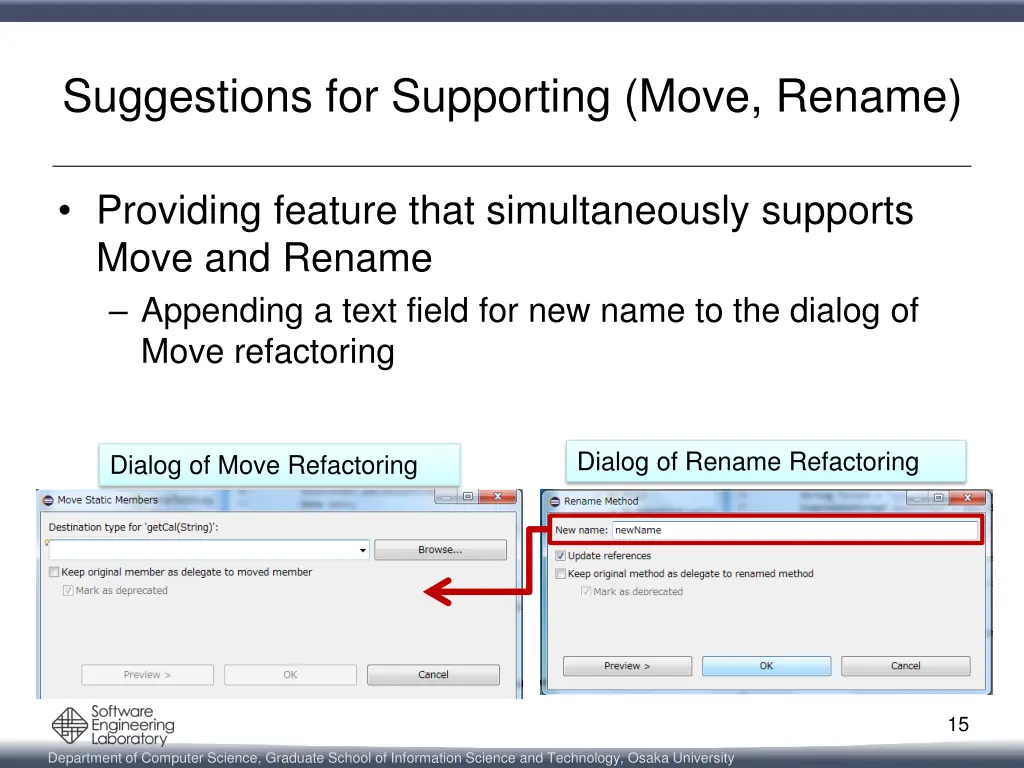 suggestions for supporting move rename