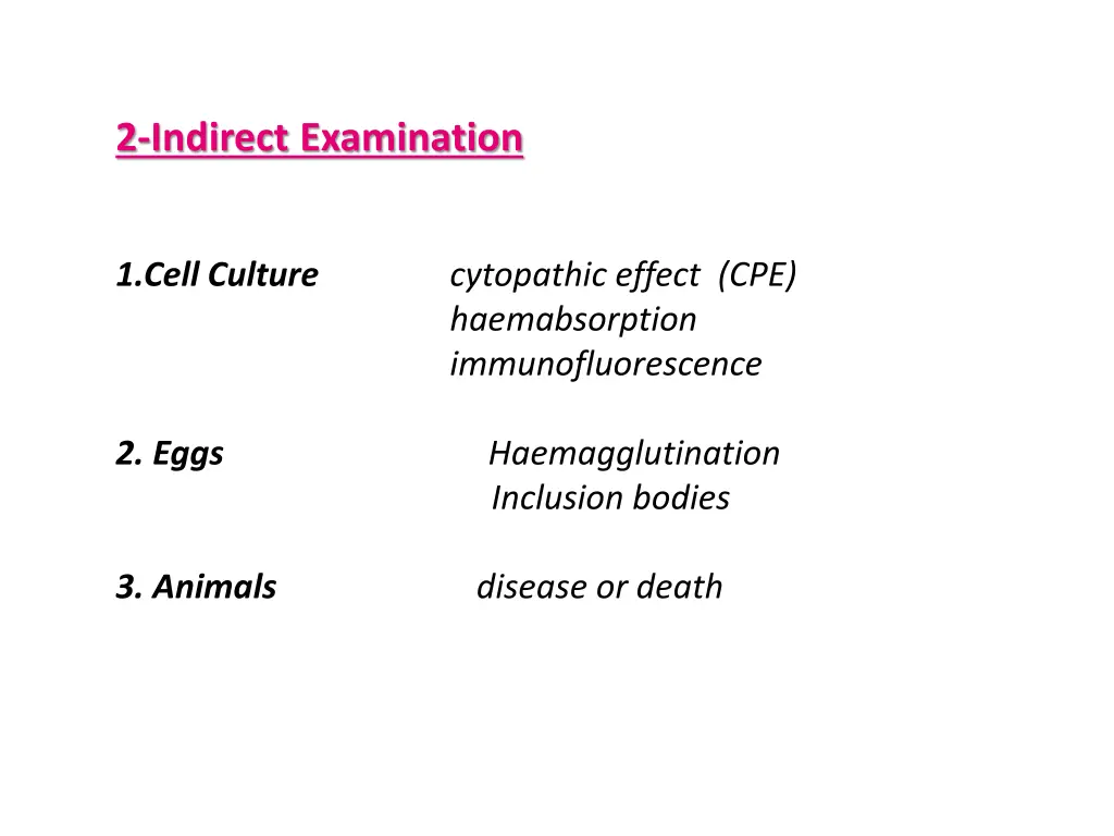 2 indirect examination