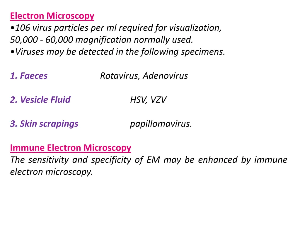 electron microscopy 106 virus particles
