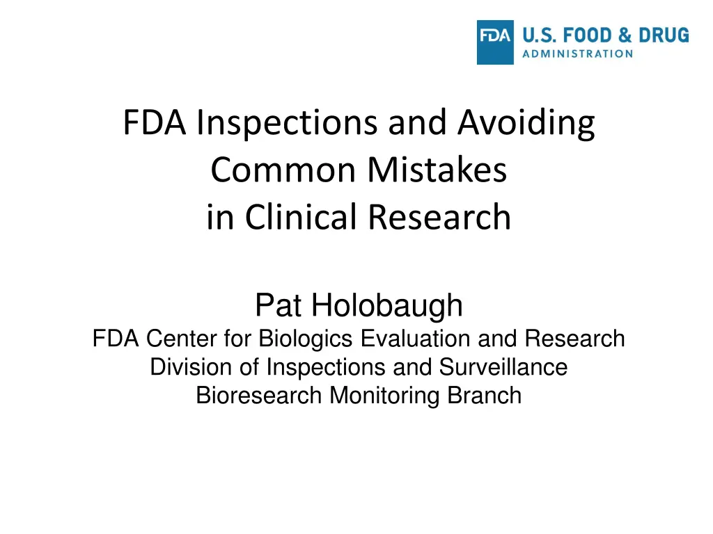 fda inspections and avoiding common mistakes