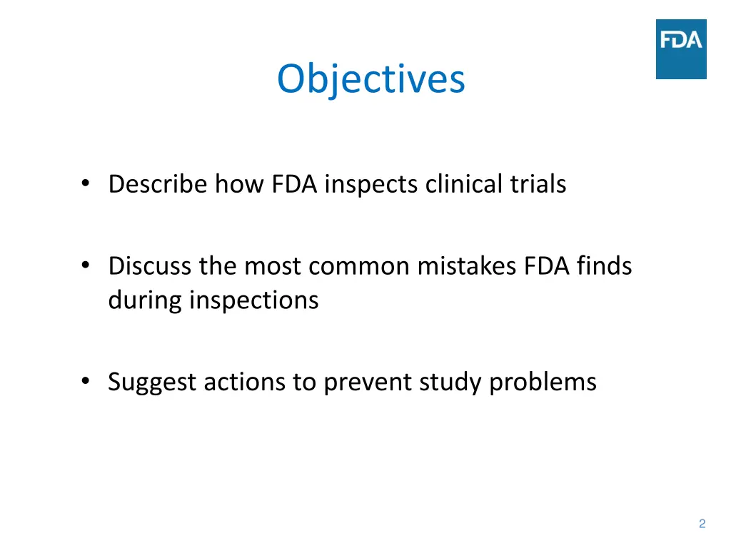 objectives