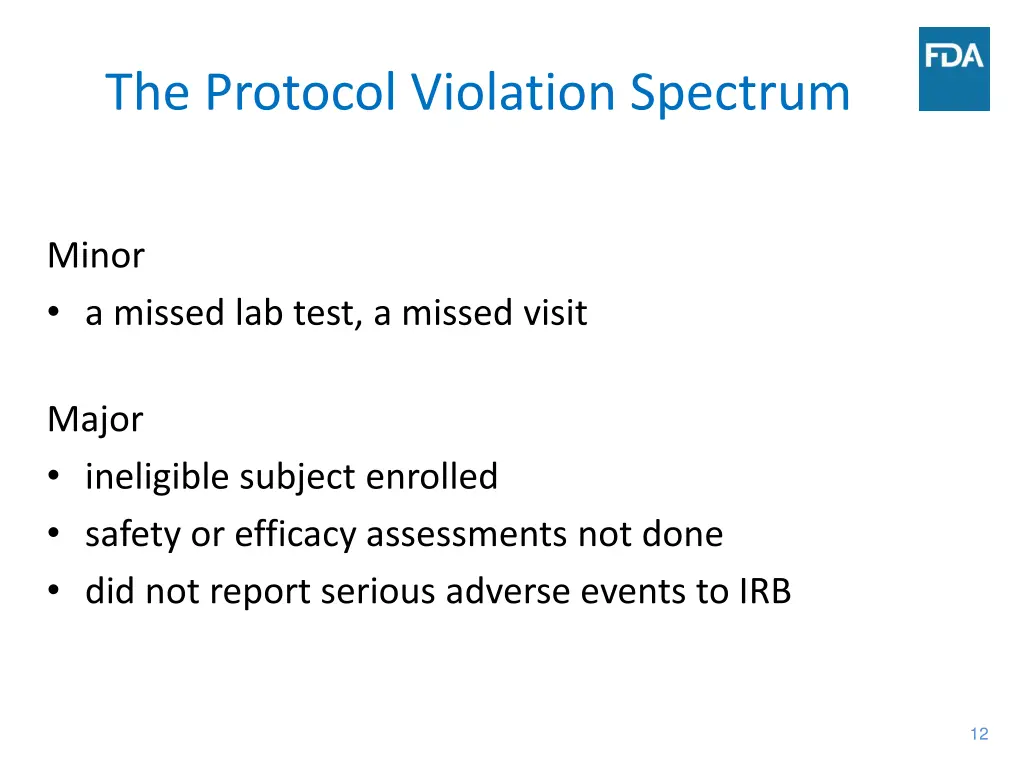 the protocol violation spectrum