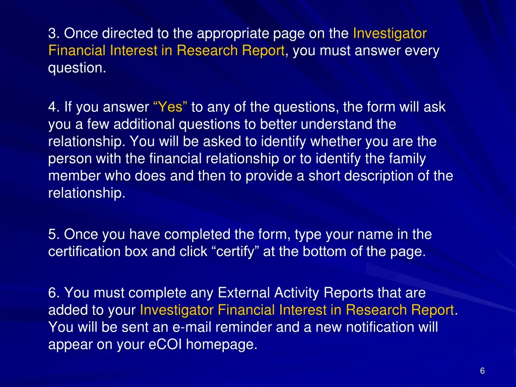 3 once directed to the appropriate page