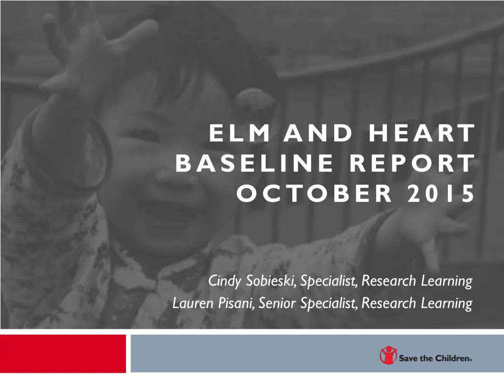 elm and heart baseline report october 2015