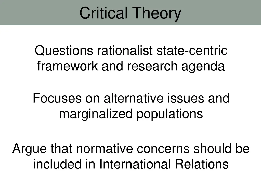 critical theory