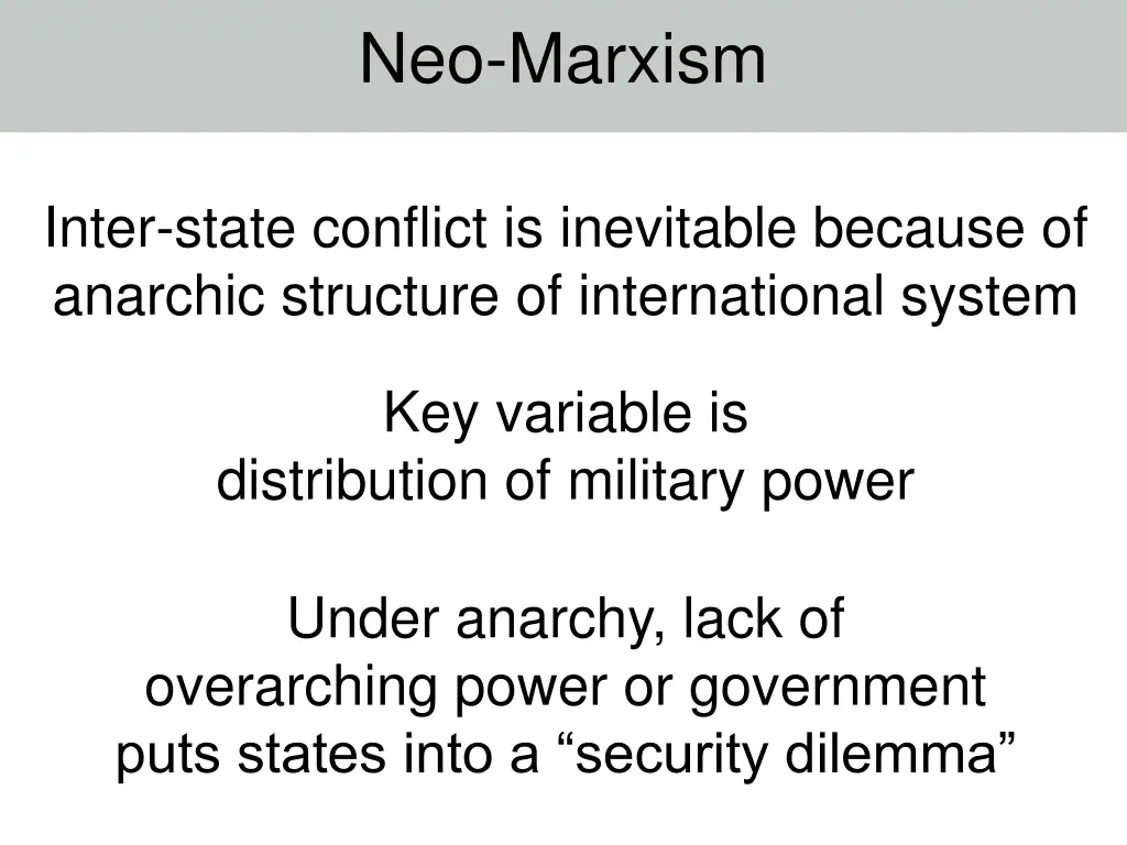 neo marxism