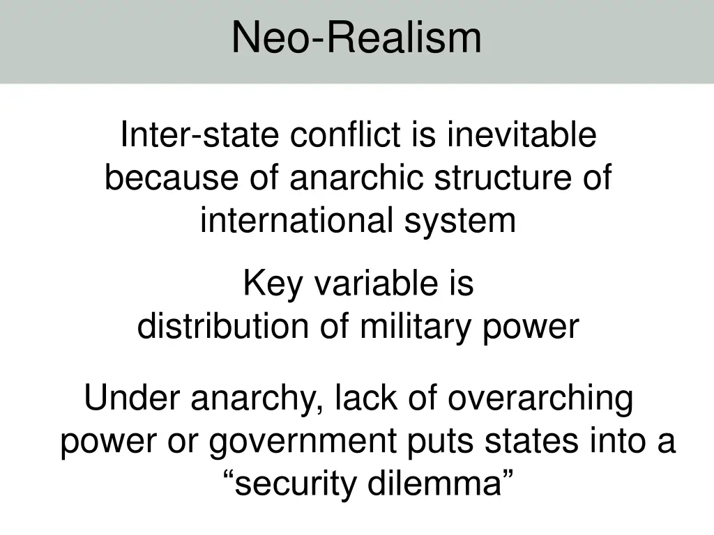 neo realism