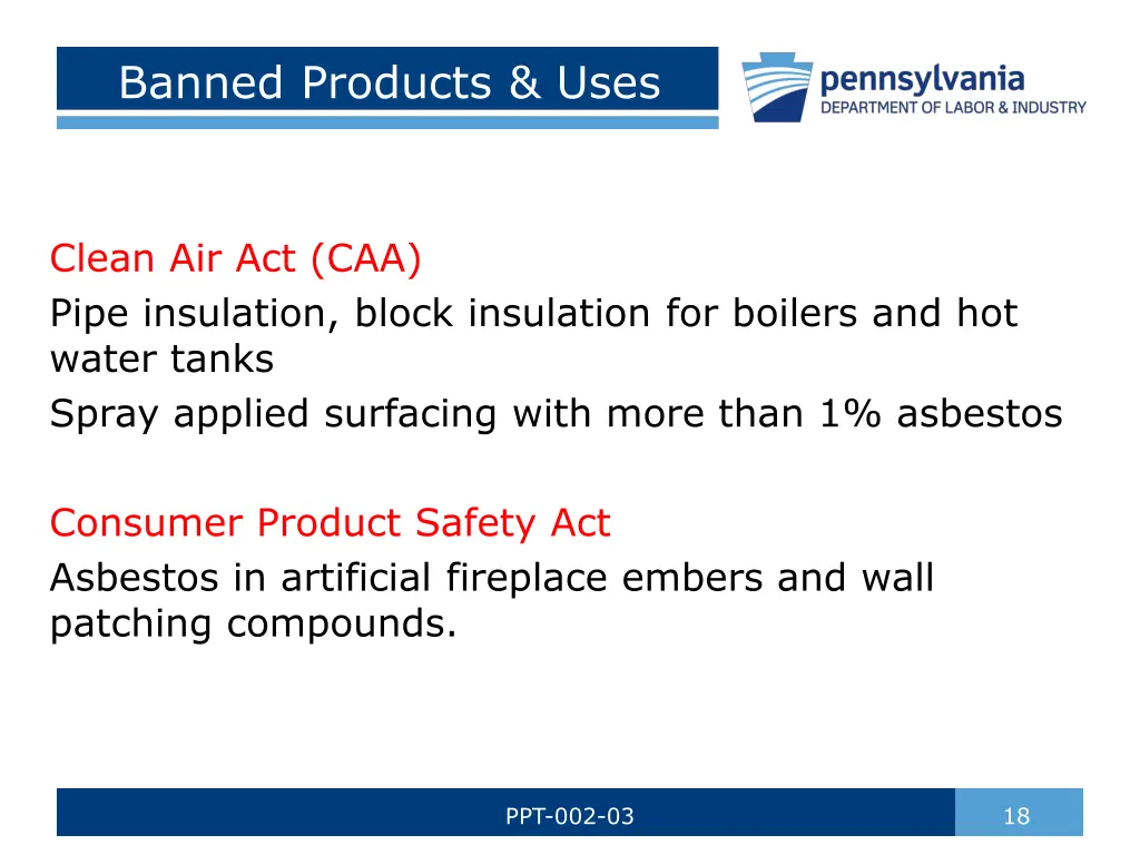 banned products uses 1