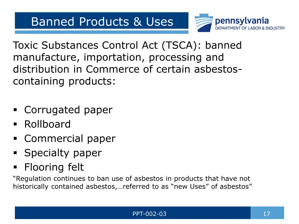 banned products uses