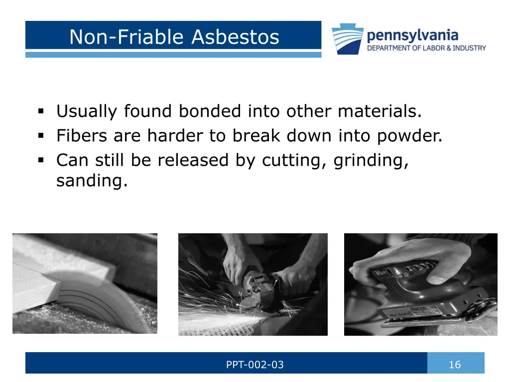 non friable asbestos