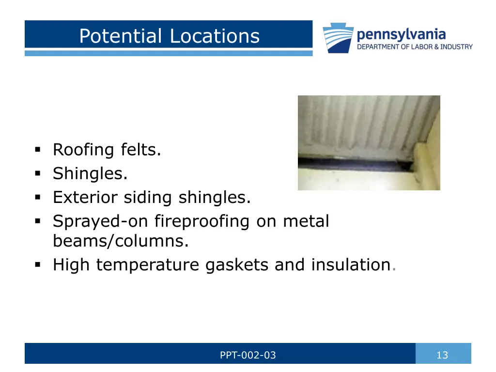 potential locations 1