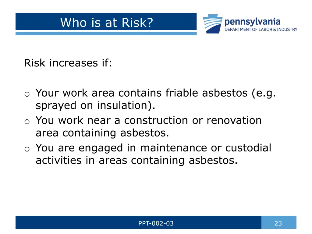 who is at risk