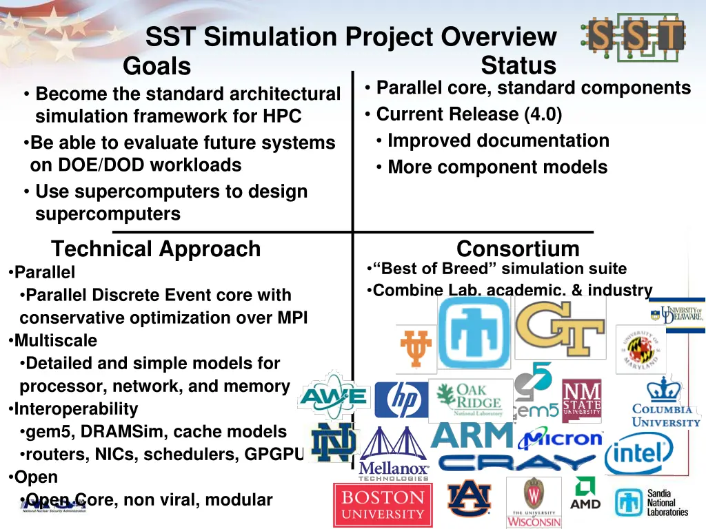 sst simulation project overview goals become