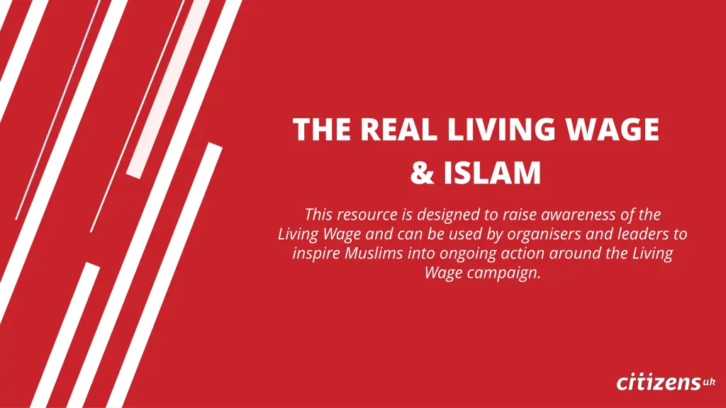 the real living wage islam