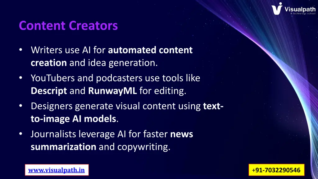 content creators