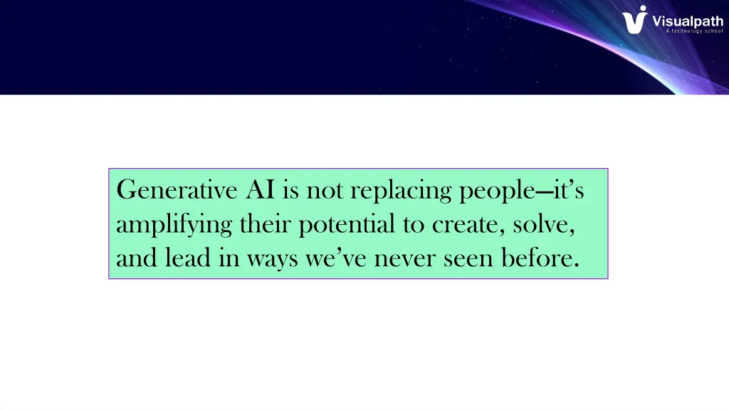 generative ai is not replacing people