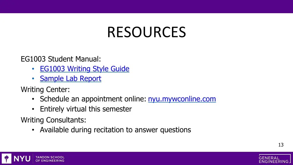 resources