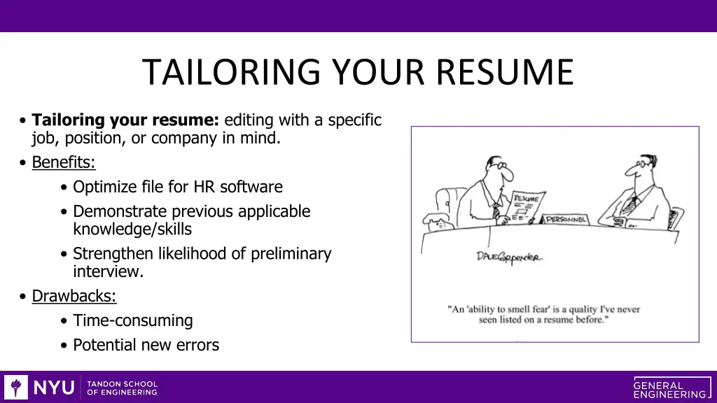 tailoring your resume