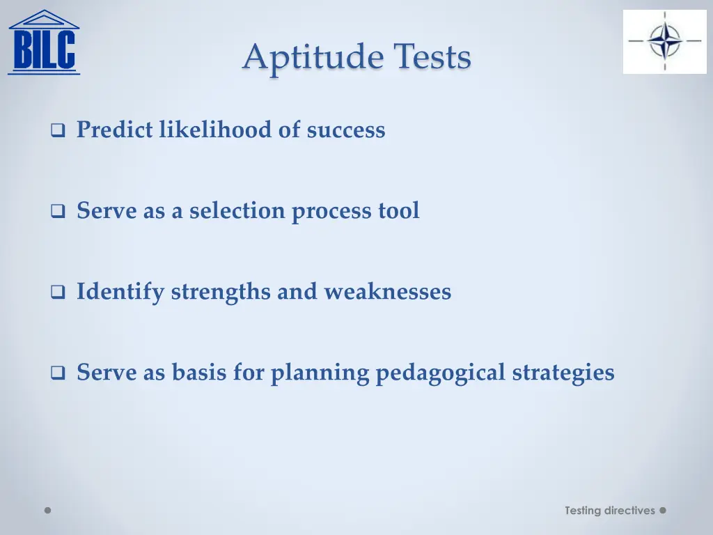 aptitude tests