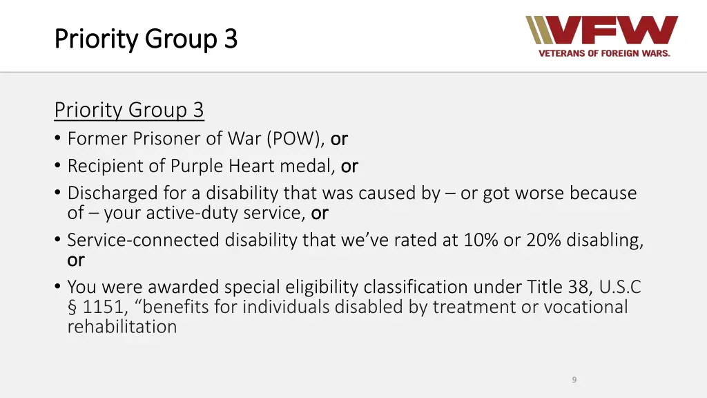 priority group 3 priority group 3