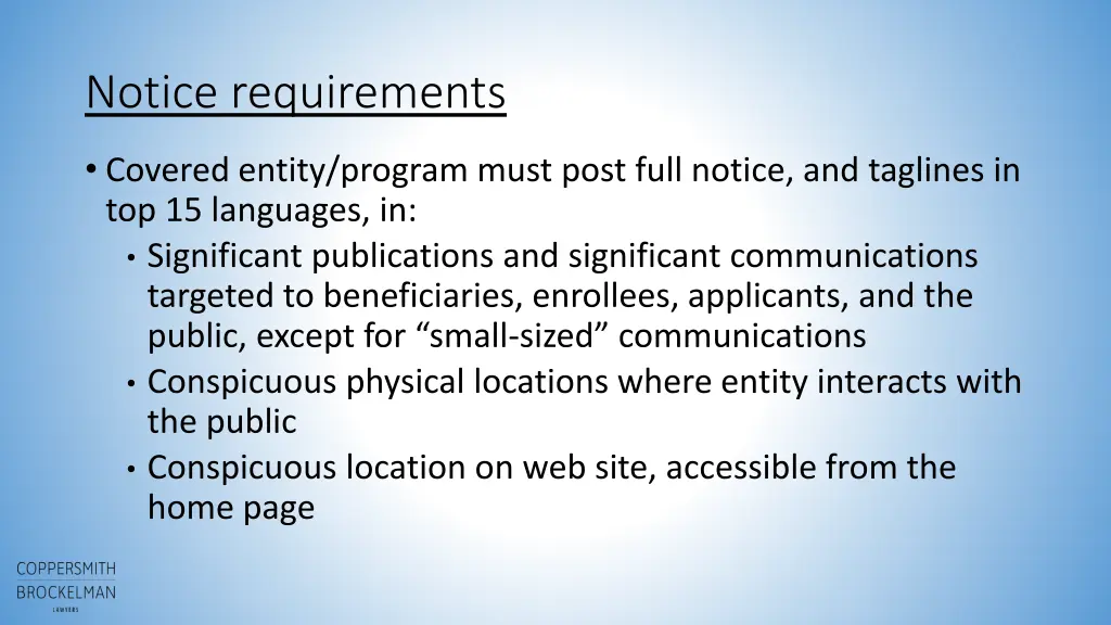 notice requirements 2