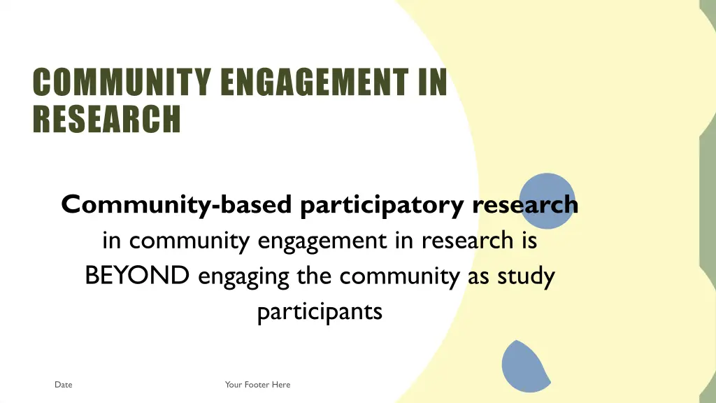 community engagement in research
