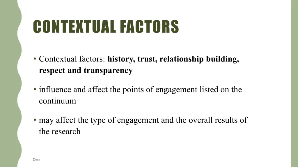 contextual factors
