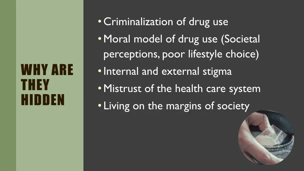criminalization of drug use moral model of drug