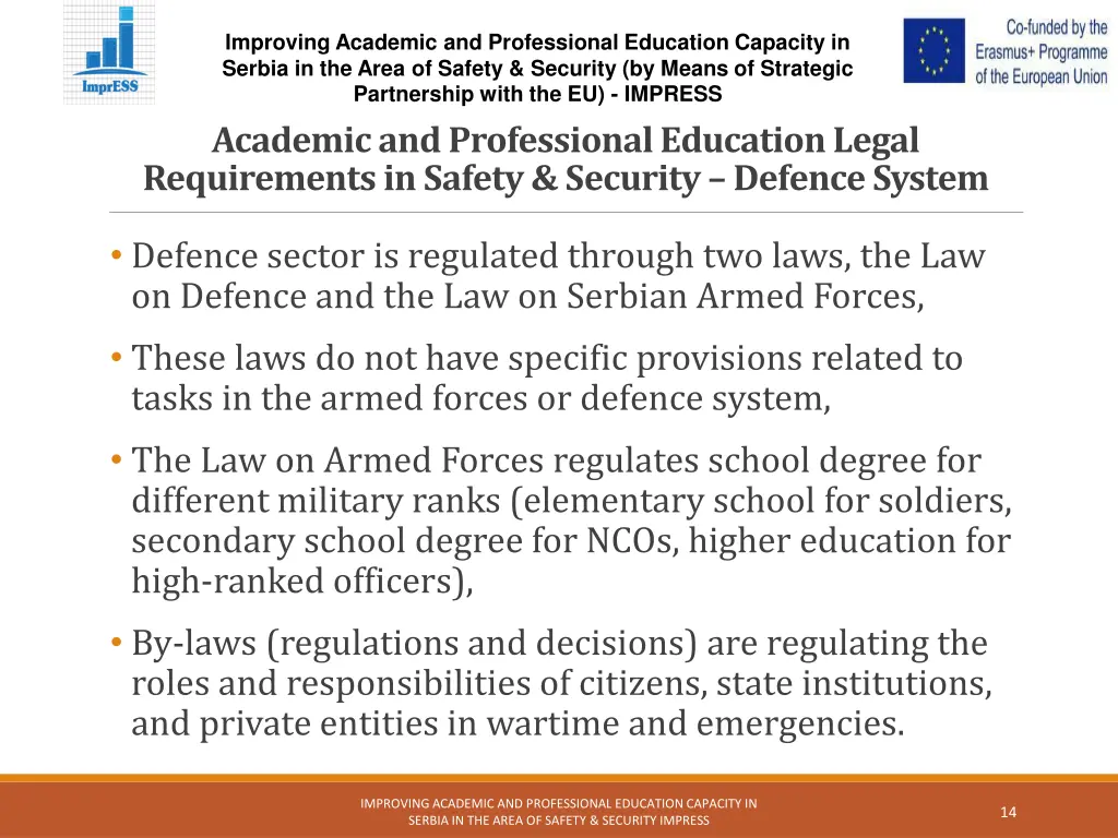 improving academic and professional education 13