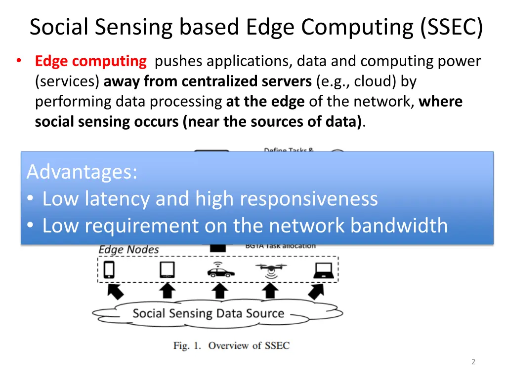 social sensing based edge computing ssec