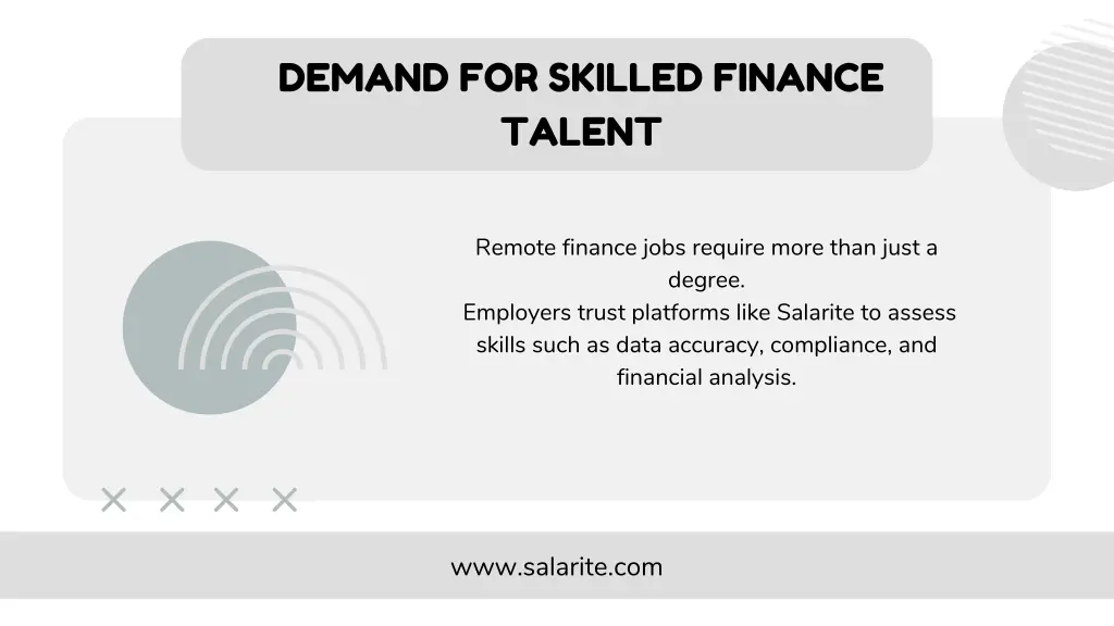 demand for skilled finance talent