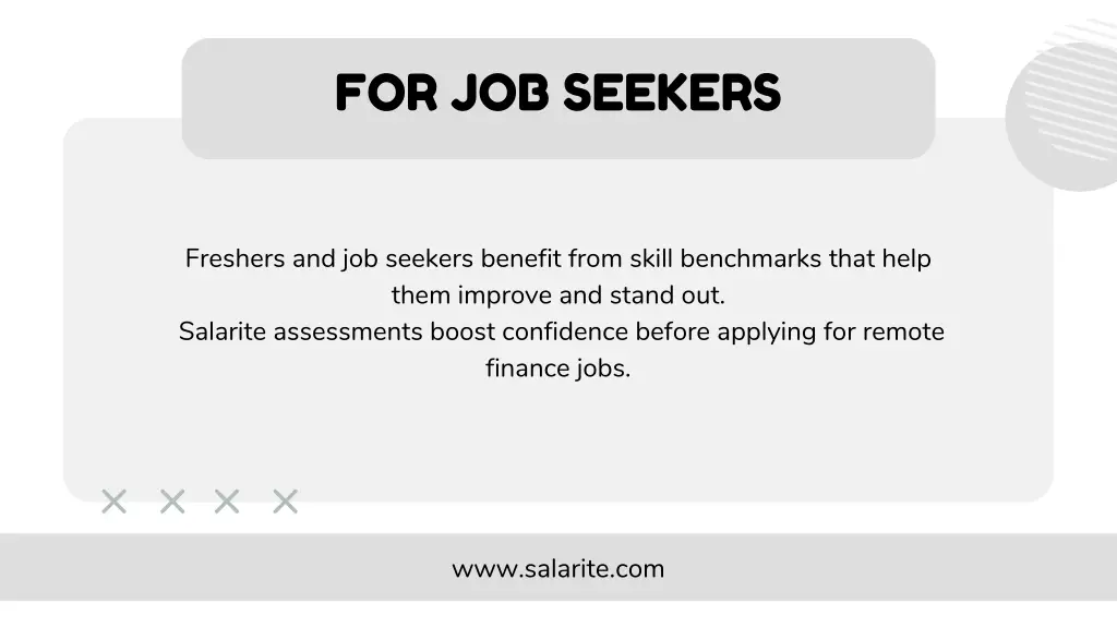 for job seekers