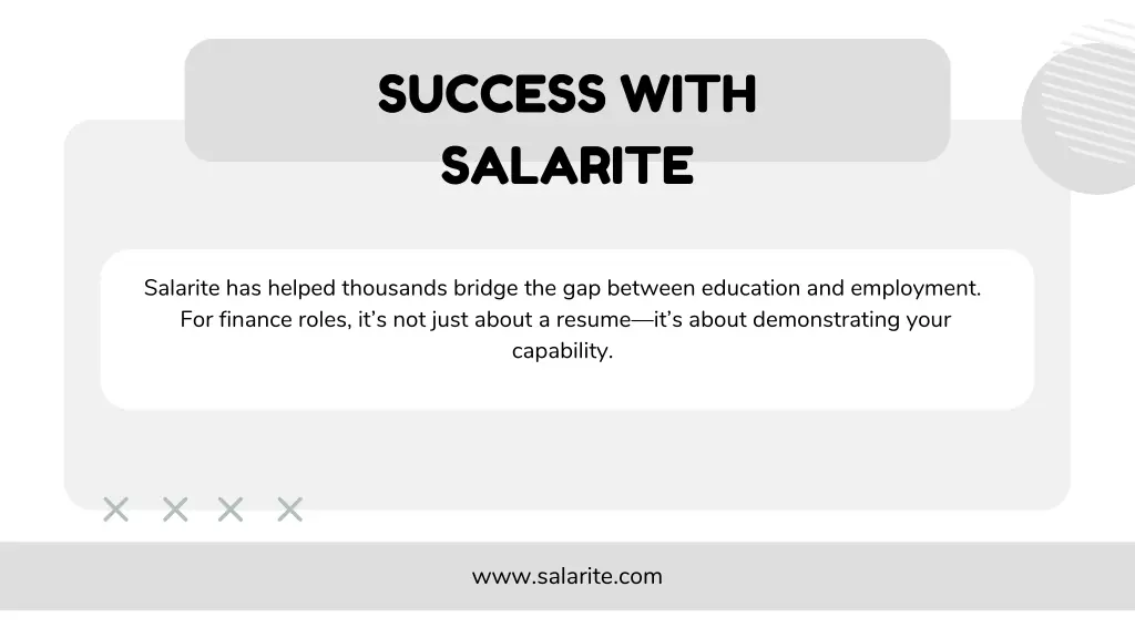 success with salarite